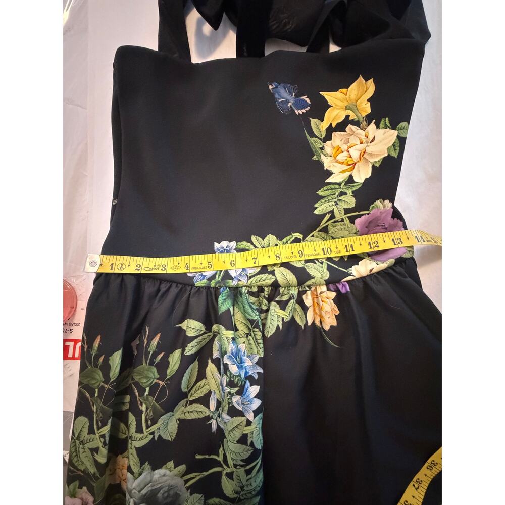 Alice + Olivia Oriana Tie Strap Drop-Waist Midi Dress Size 6 NWT - Picture 14 of 15